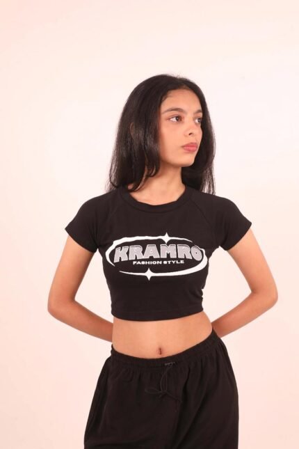 Baby Tee color-Black
